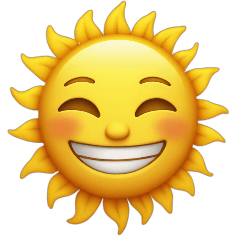 Smiling sun emoji