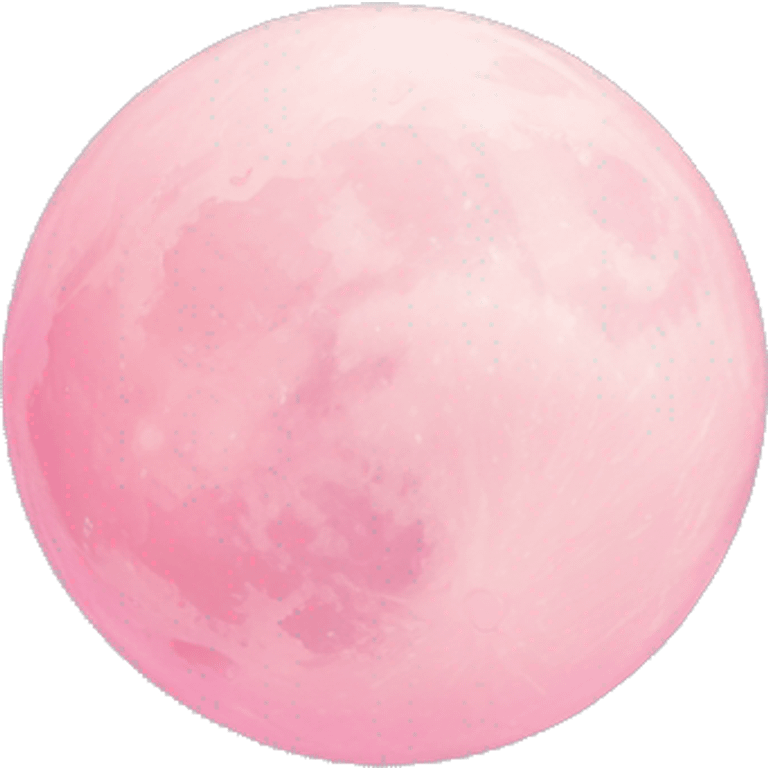 Light pink pink moon emoji