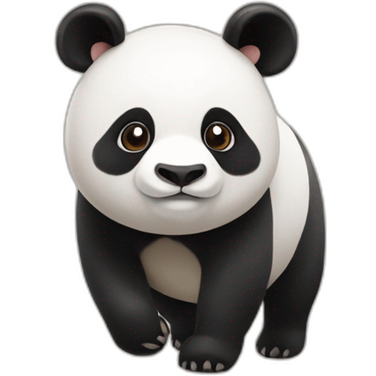 Panda sur cochon emoji