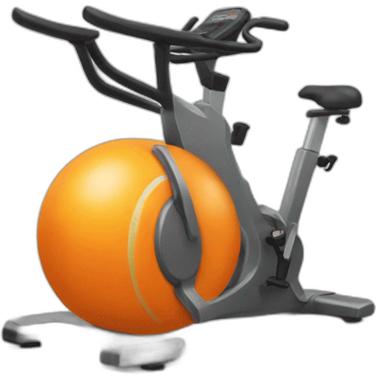 Orange gym emoji