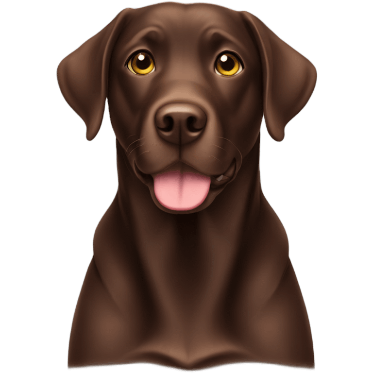 Chocolate lab emoji