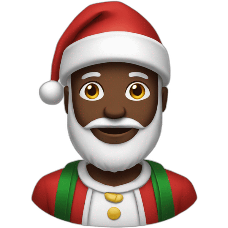 Black santa emoji