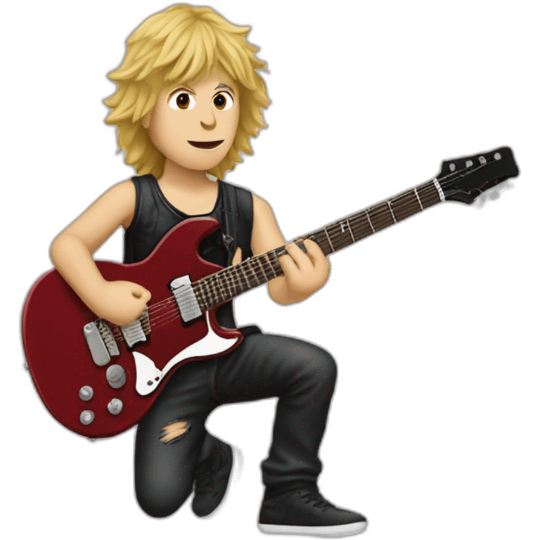 Auguste  young guitariste du groupe acdc emoji