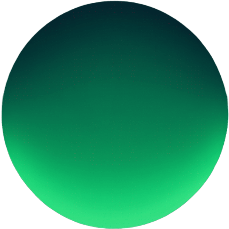 Midnight green circle emoji