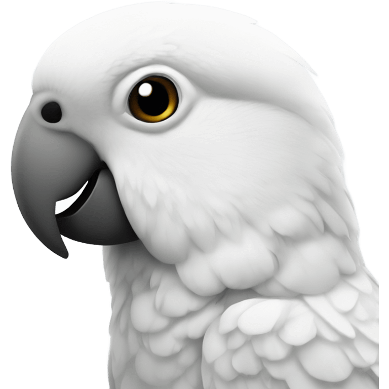 parakeet white  emoji