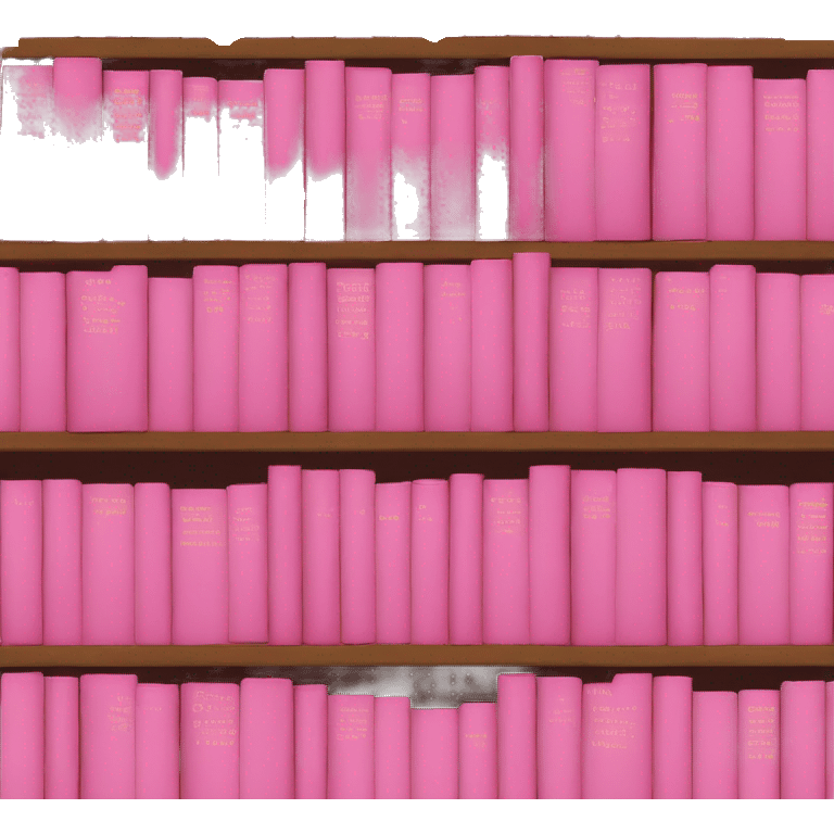 Books pink emoji