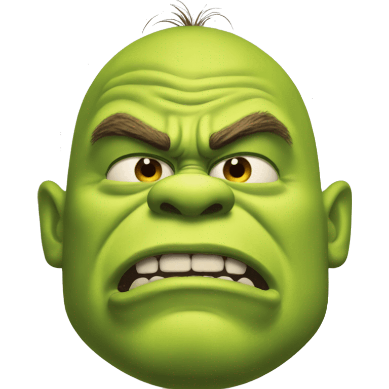 Very angry shrek emoji