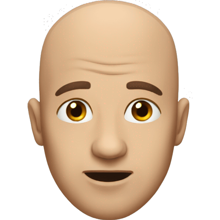 bald man apraying  emoji