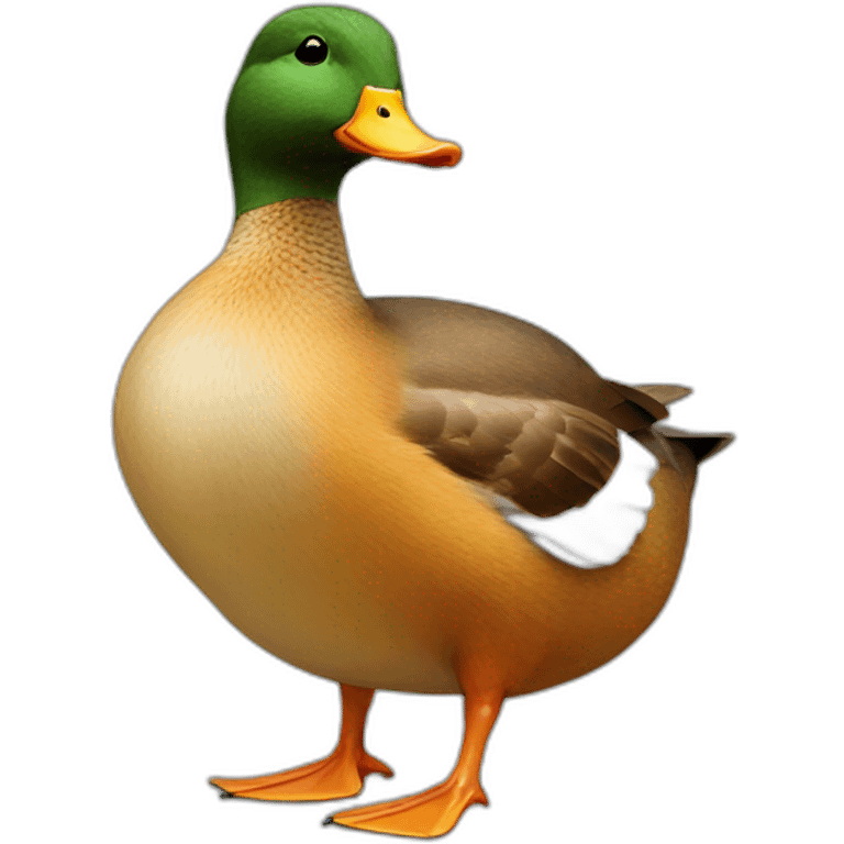 duck with squirrel body emoji