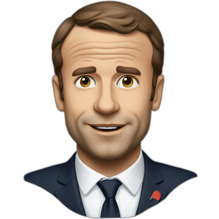 macron qui fait caca emoji