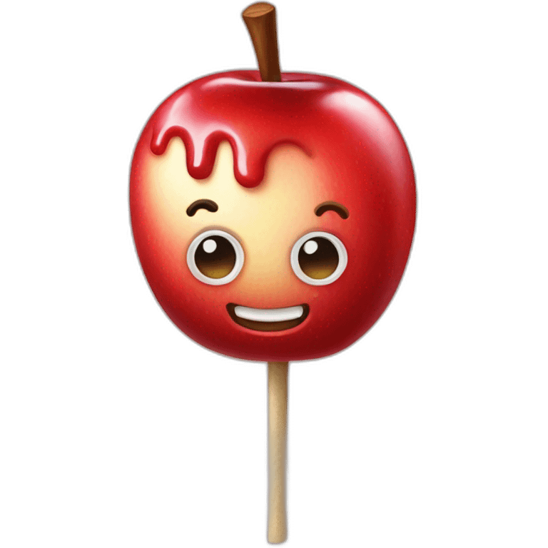 Candy apple on a stick emoji