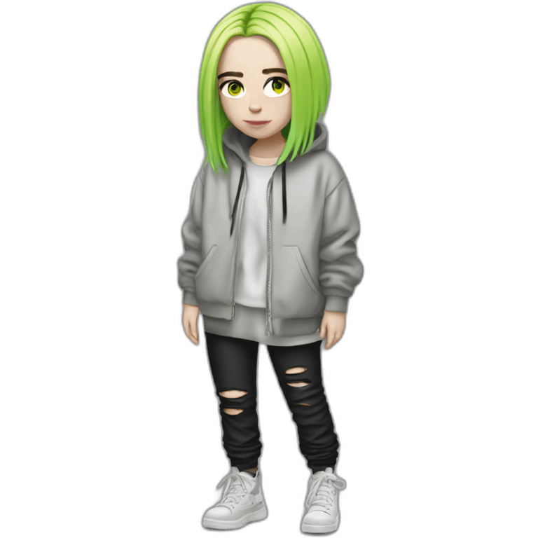 Billie Eilish full body emoji