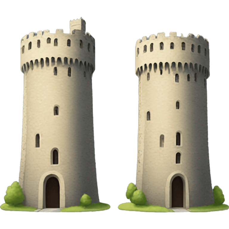 Two towers emoji