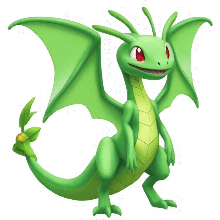 Full body shiny Flygon-Scyther-grovyle emoji