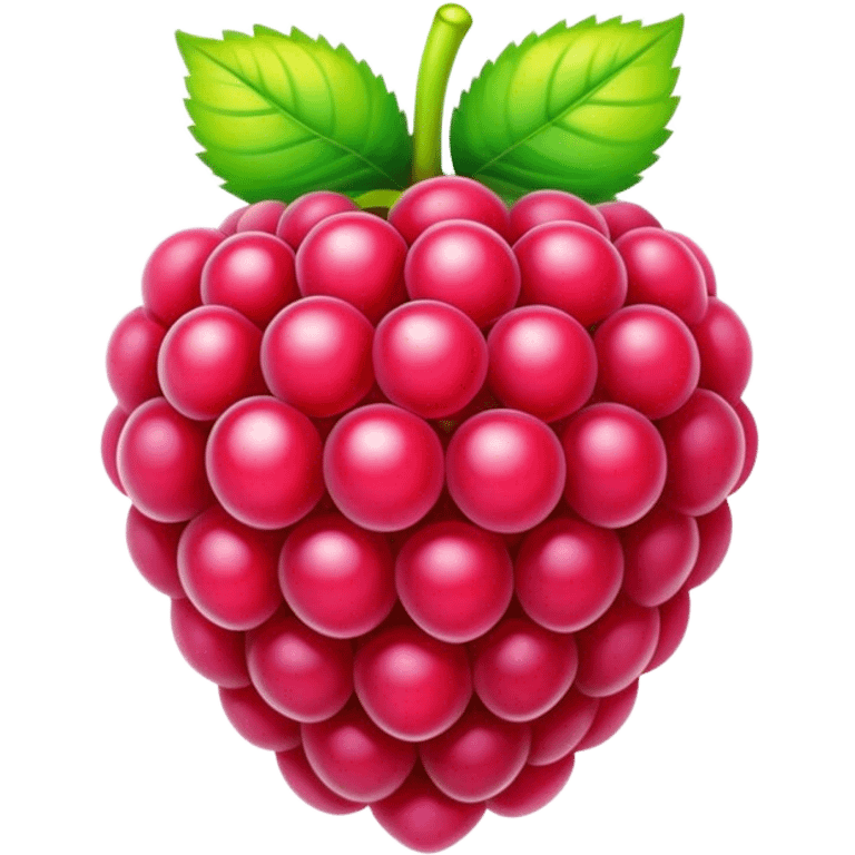 rainbow colored raspberry emoji