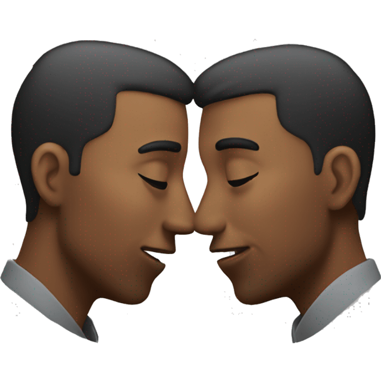 two men kissing emoji