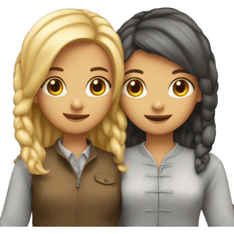 Two girl lovers  emoji