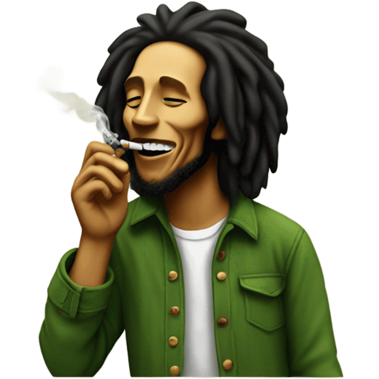 bob marley smoking joint emoji