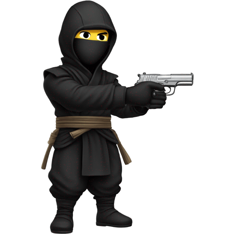 Ninja holding a gun emoji