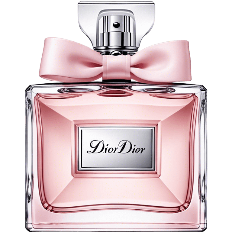 Dior miss dior eau de parfum, bow bottle, light pink emoji