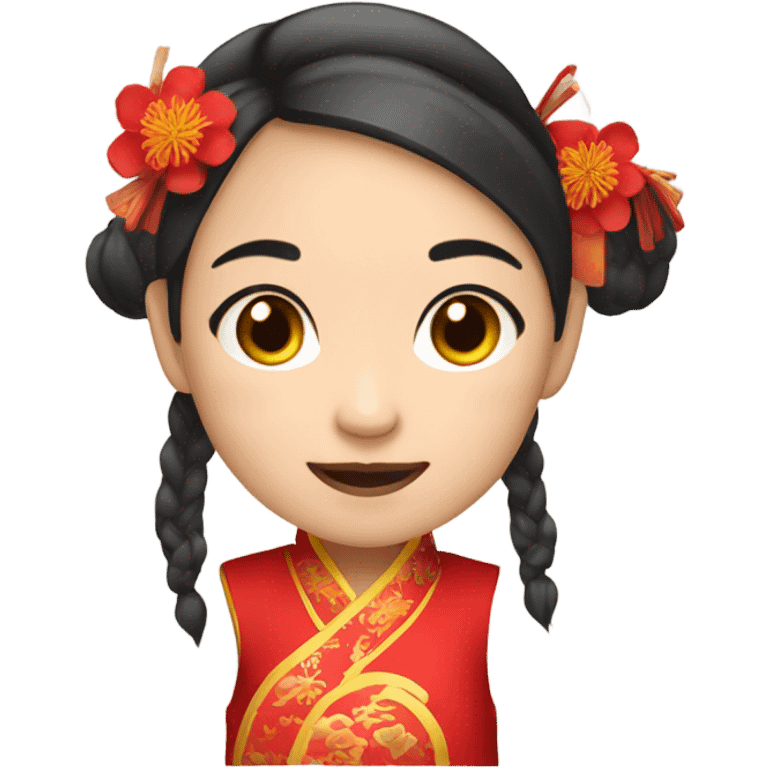 chinese new year girl  emoji