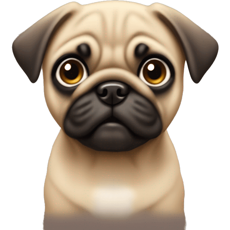 Fawn pug puppy emoji