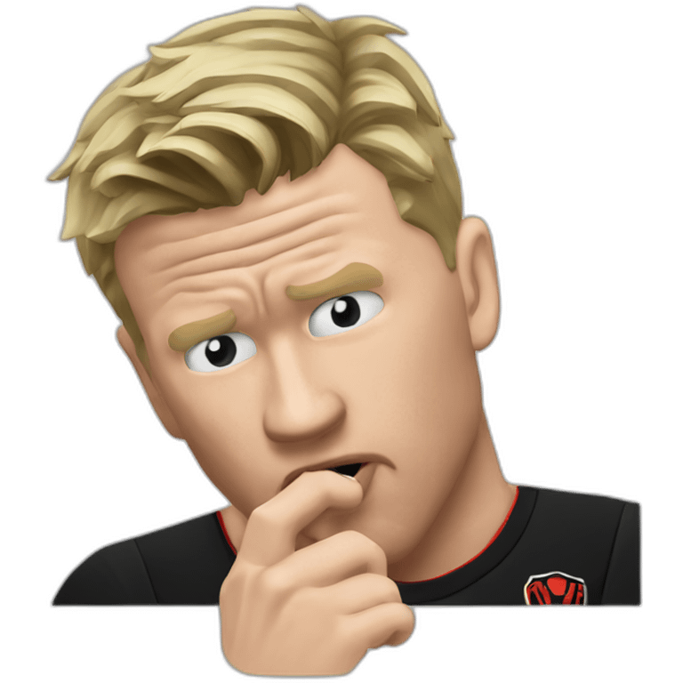 Eddie Howe biting nails emoji