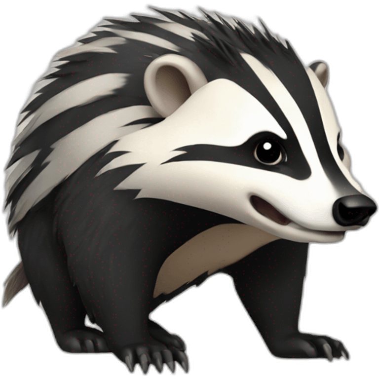 crying badger with mohawk emoji