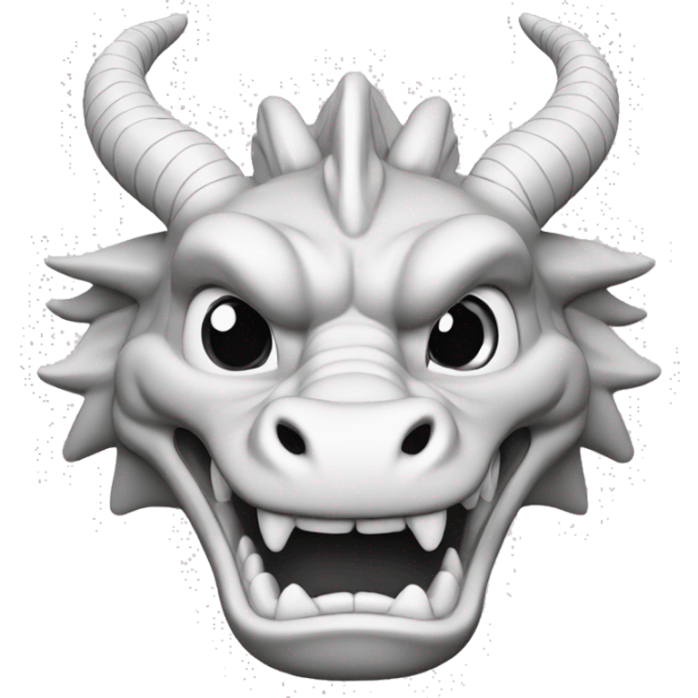 chinese dragon no color emoji