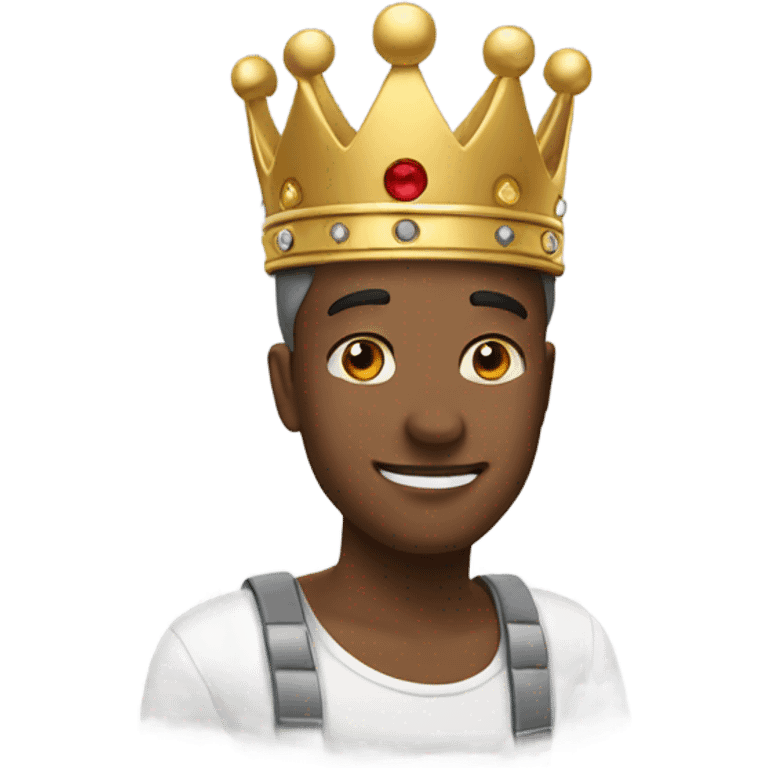 Putting crown on head  emoji