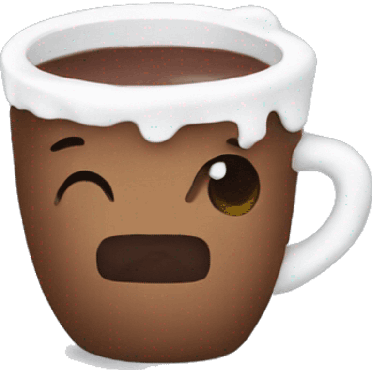 Sipping hot coco emoji