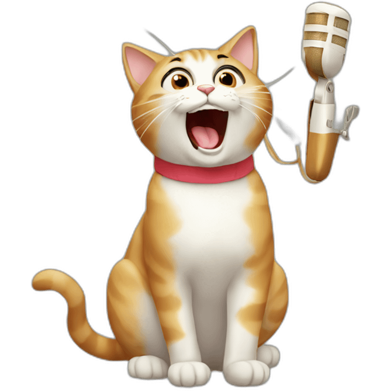 cat-singing emoji