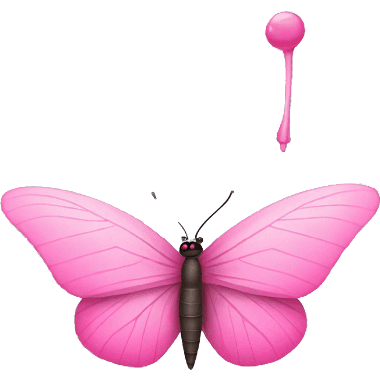 Pink putterfly emoji