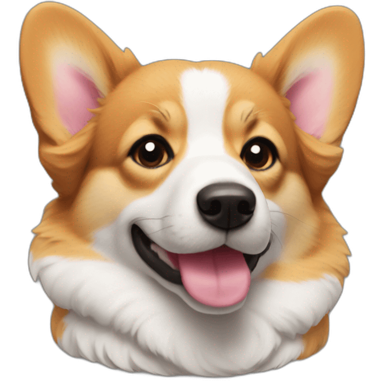 corgi rose emoji