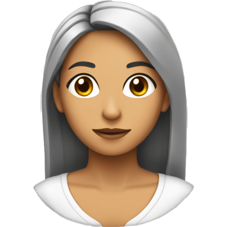 Morena cacheada apaixonada  emoji