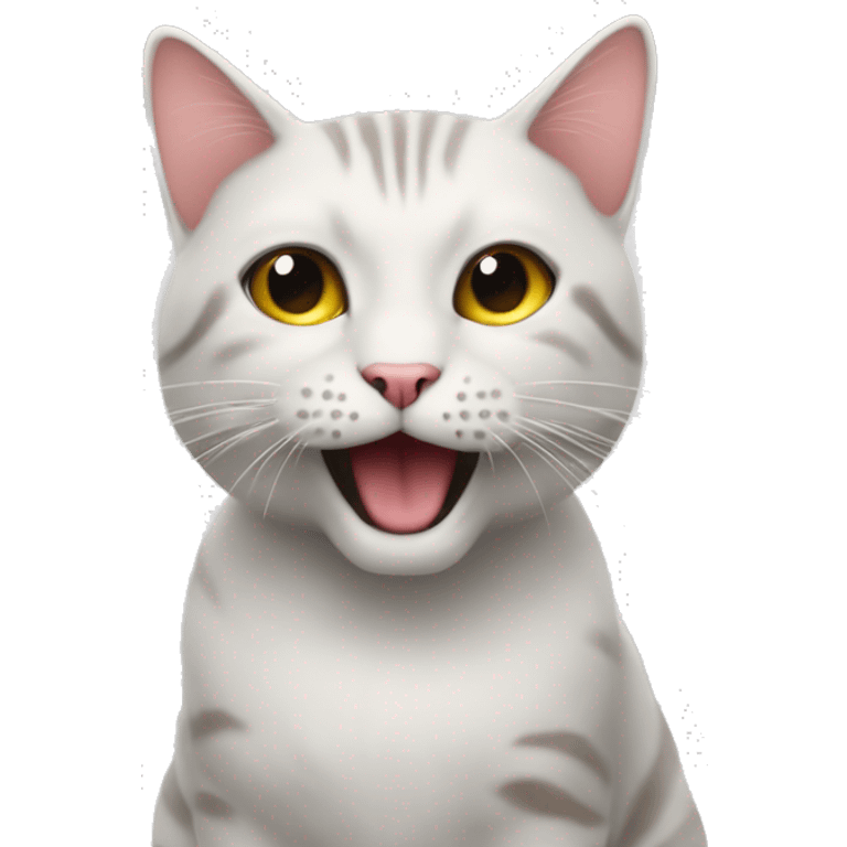 Crea un emoji di un gatto che gioca a palla emoji