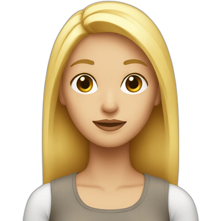 mujer rubia emoji