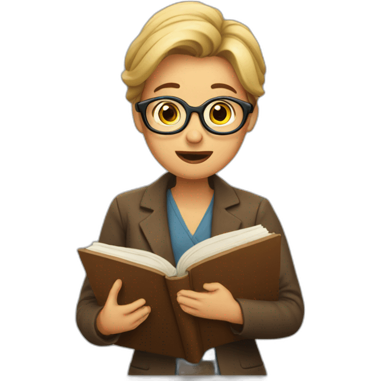 surprised librarian emoji