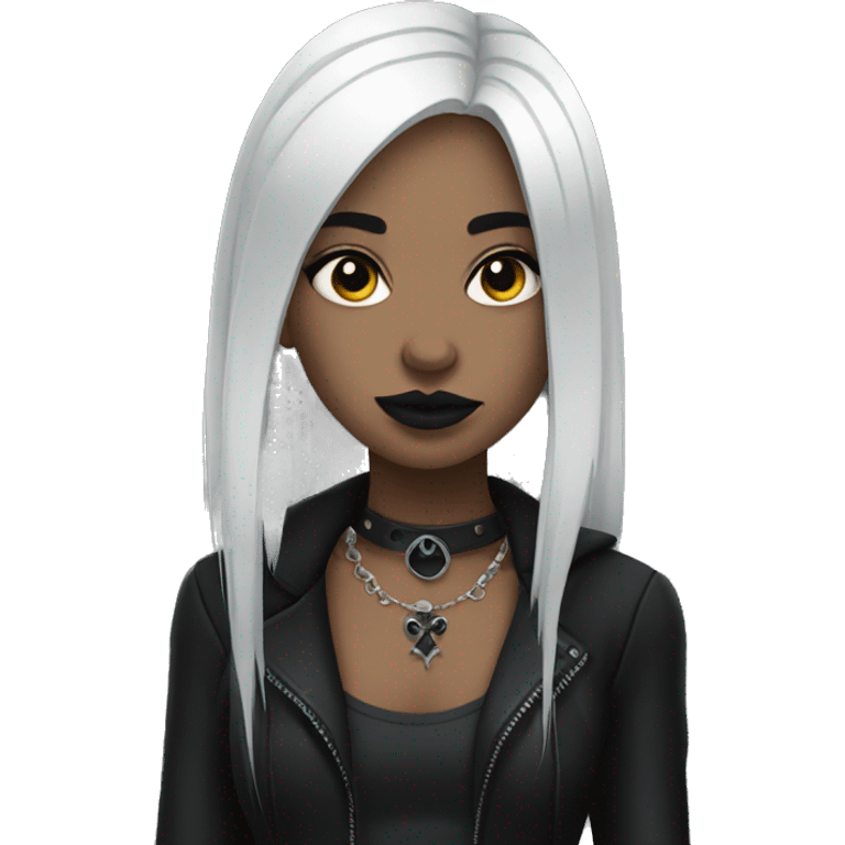 Goth girl emoji