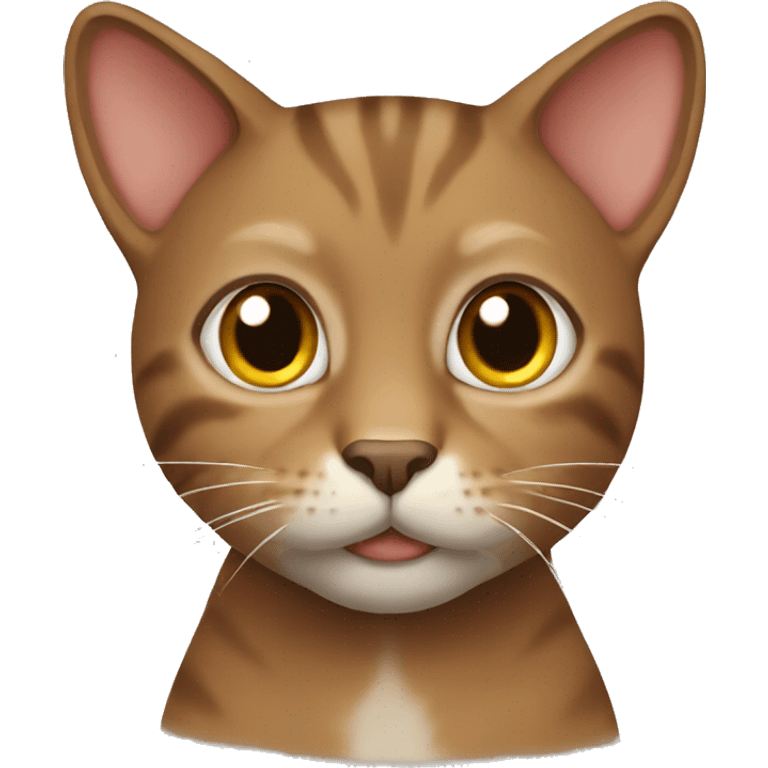 Cat brown  emoji