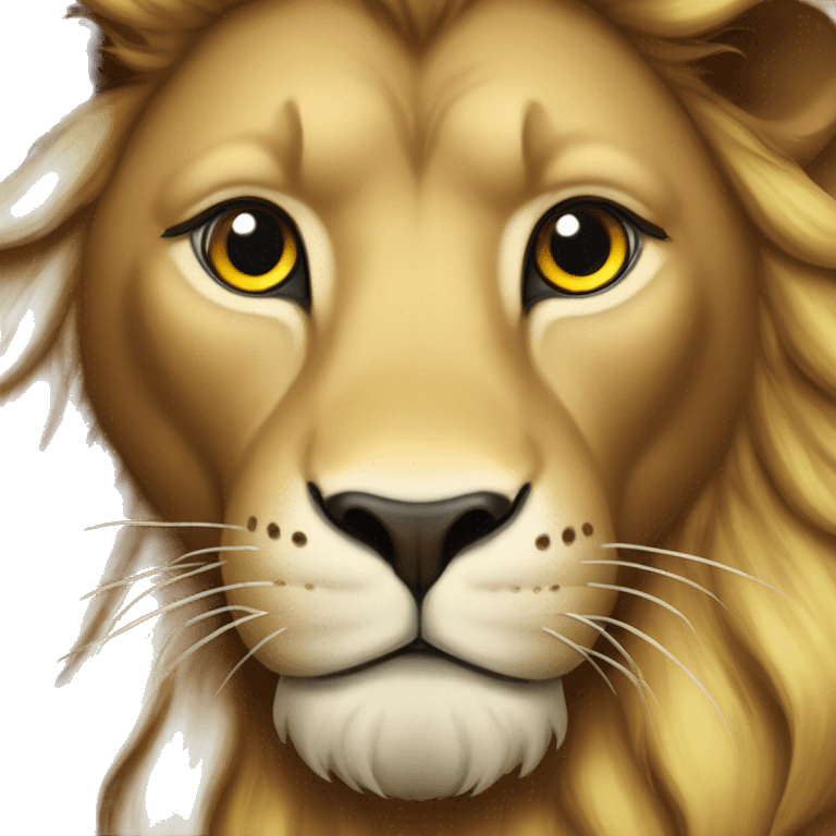 Lion with heart  emoji