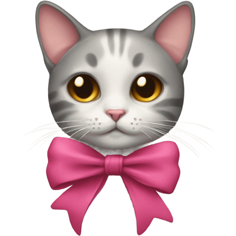 cat with a bow emoji