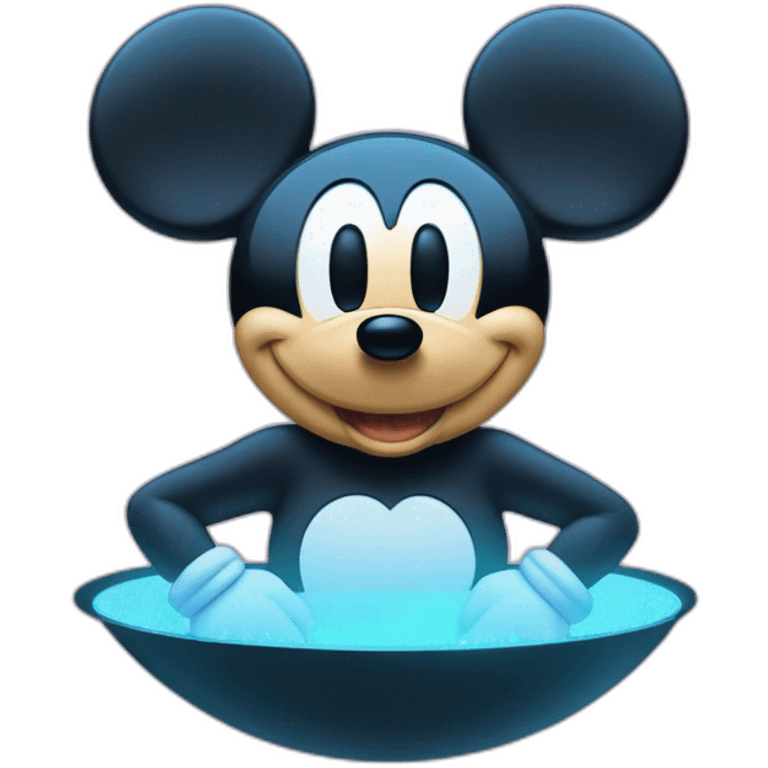 Mickey Mouse as a Hologram emoji