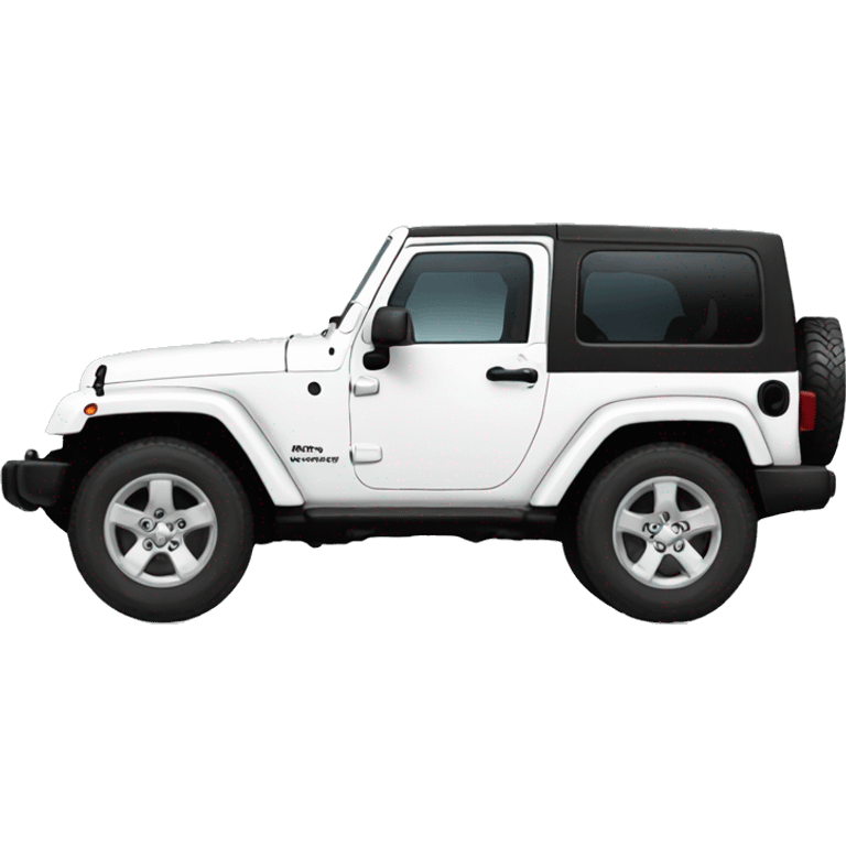 white jeep wrangler  emoji