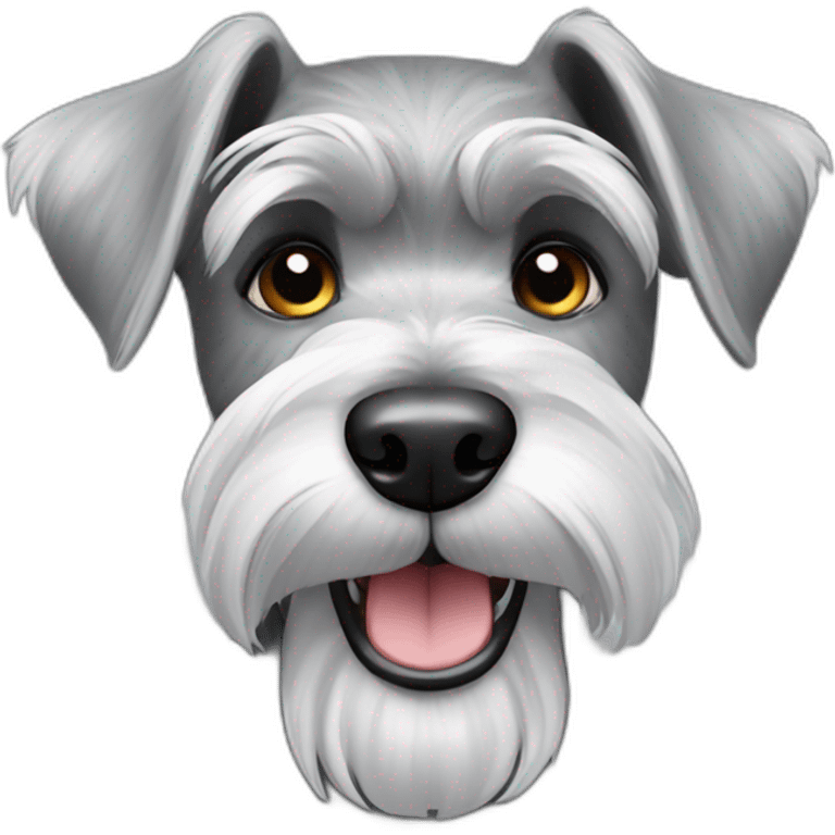 Schnauzer silver emoji