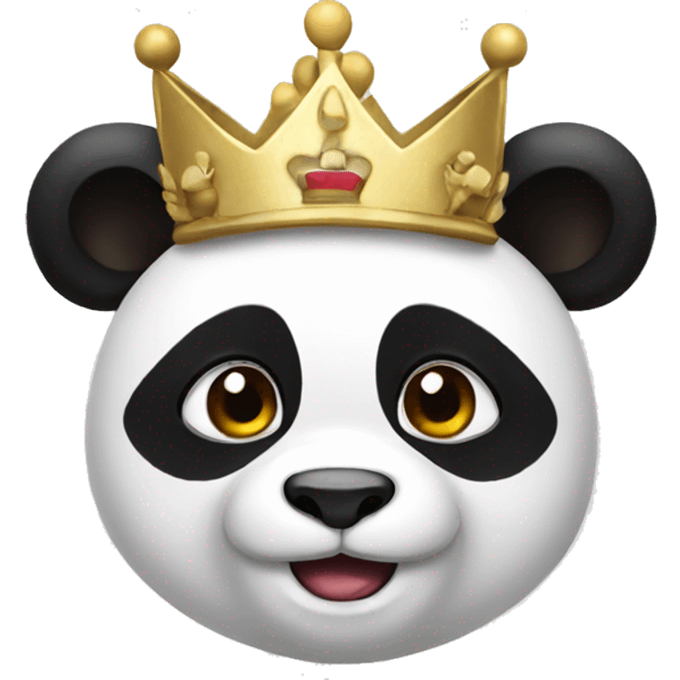 panda with crown emoji