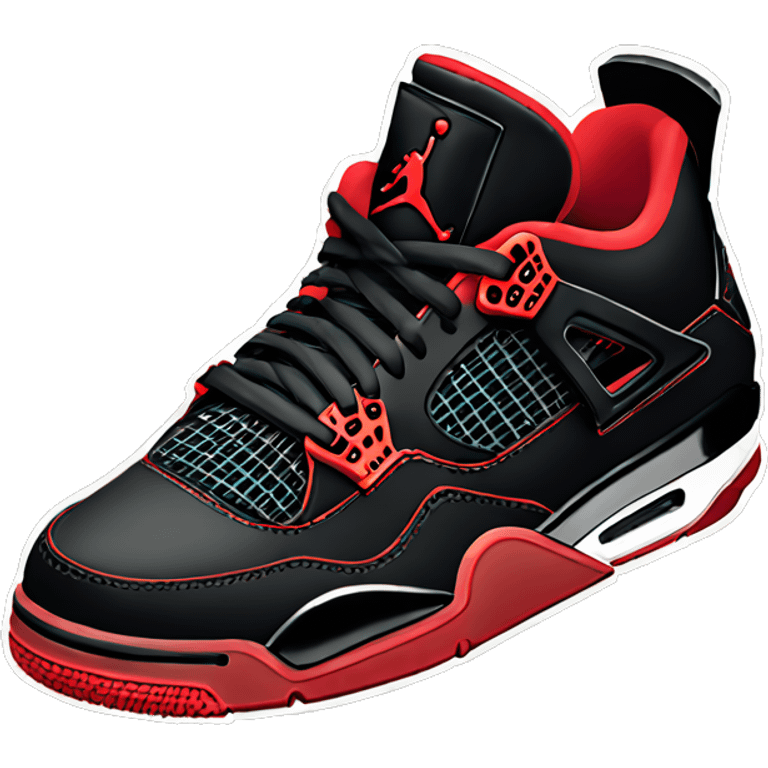 jordan 4 retro bred emoji