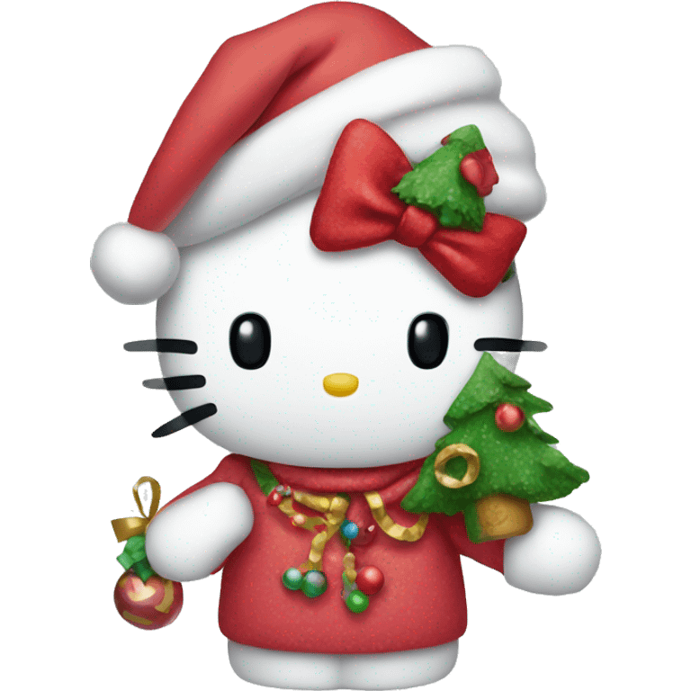 Hello kitty Christmas  emoji