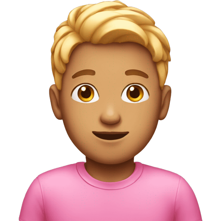 Pink boy emoji