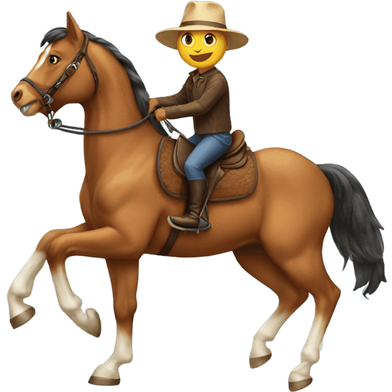 Cat riding horse  emoji